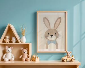 Bunny With Bow Tie Plakat