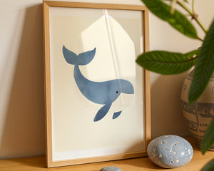 Little Blue Whale Plakat