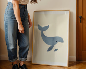 Little Blue Whale Plakat