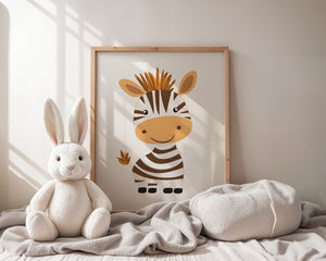 Smiling Zebra Plakat