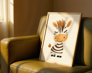 Smiling Zebra Plakat
