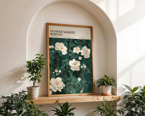 Flower Market Boston Plakat