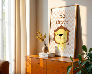 Be Brave Lion Plakat