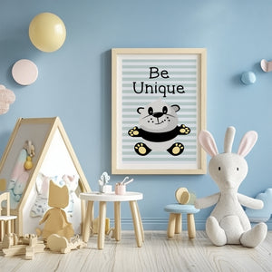 Be Unique Panda Plakat