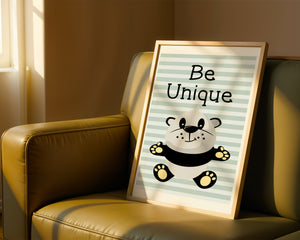 Be Unique Panda Plakat