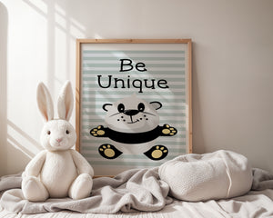 Be Unique Panda Plakat
