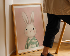 Bunny In Pyjamas Plakat