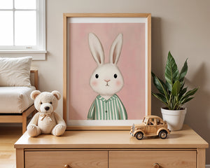 Bunny In Pyjamas Plakat