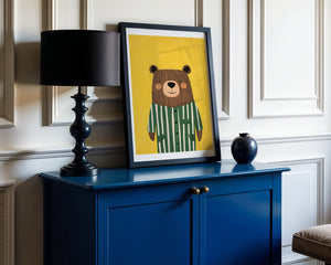 Bear In Pyjamas Plakat