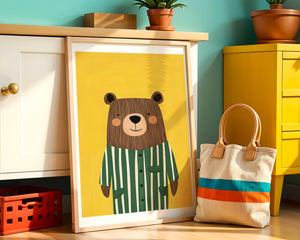 Bear In Pyjamas Plakat