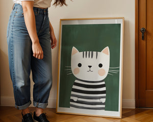 Striped Cat Plakat