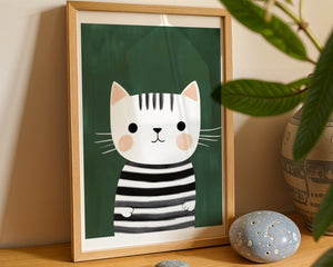 Striped Cat Plakat