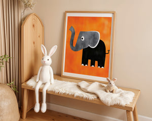 Grey Elephant Plakat