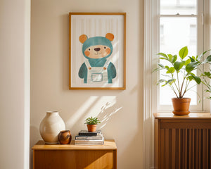 Bear In Hoodie Plakat
