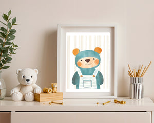 Bear In Hoodie Plakat
