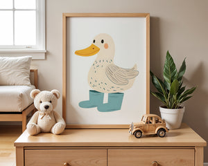 Duck In Boots Plakat