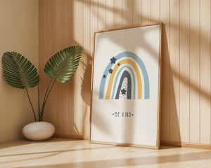 Be Kind Rainbow Plakat