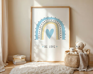 Be Love Rainbow Plakat