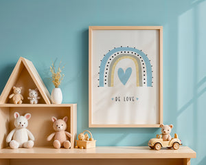 Be Love Rainbow Plakat