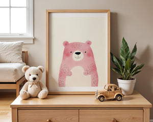 Pink Bear Plakat