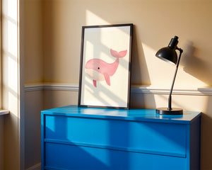 Pink Whale Plakat