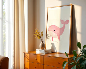 Pink Whale Plakat