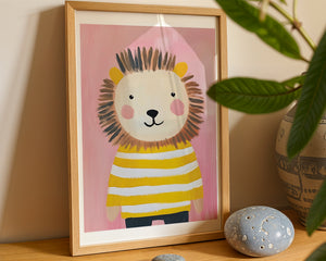 Lion In Sweater Plakat