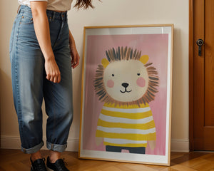 Lion In Sweater Plakat