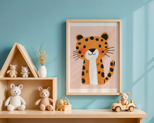 Smiling Leopard Plakat