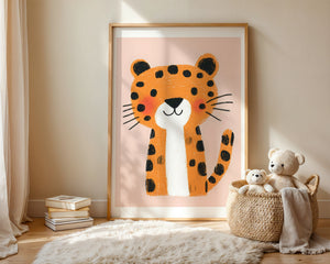 Smiling Leopard Plakat