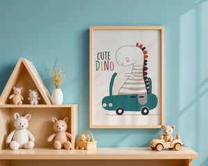 Cute Dino Cruise Plakat