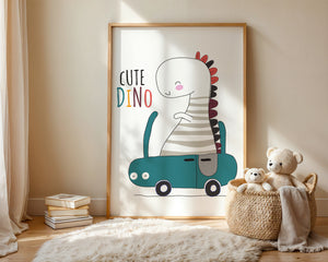 Cute Dino Cruise Plakat
