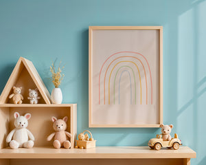 Soft Rainbow Lines Plakat