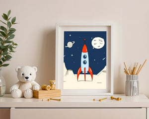 Rocket On The Moon Plakat