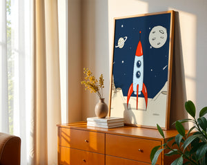 Rocket On The Moon Plakat