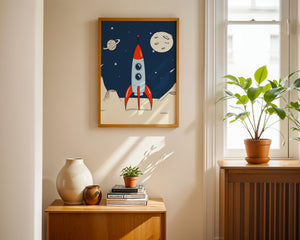 Rocket On The Moon Plakat
