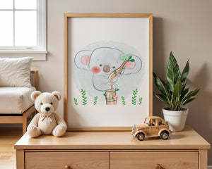 Koala In Tree Plakat