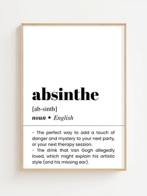 Absinthe Plakat - 21 x 29.7 cm (A4) - Nellastore