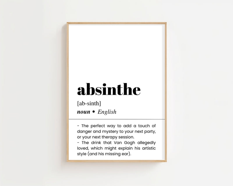 Absinthe Plakat - 21 x 29.7 cm (A4) - Nellastore