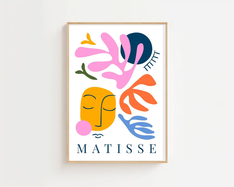 Abstract Gaze Matisse Plakat - 21 x 29.7 cm - Nellastore