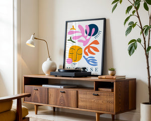 Abstract Gaze Matisse Plakat - 21 x 29.7 cm - Nellastore