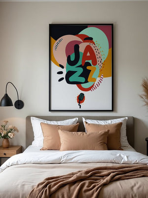 Abstract Jazz Pulse Plakat - 21 x 29.7 cm - Nellastore