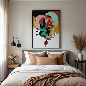 Abstract Jazz Pulse Plakat - 21 x 29.7 cm - Nellastore