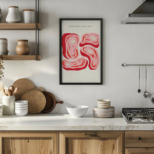 Abstract Steak Gallery Plakat - 21 x 29.7 cm - Nellastore