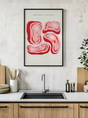 Abstract Steak Gallery Plakat - 21 x 29.7 cm - Nellastore