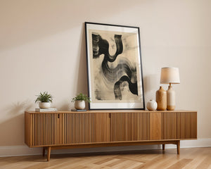 Abstract Wave Lines Plakat - 21 x 29.7 cm (A4) - Nellastore