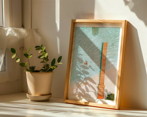 Aerial Beach Dock Plakat - 21 x 29.7 cm (A4) - Nellastore