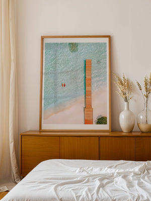 Aerial Beach Dock Plakat - 21 x 29.7 cm (A4) - Nellastore