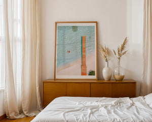 Aerial Beach Dock Plakat - 21 x 29.7 cm (A4) - Nellastore