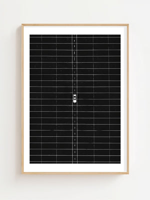 Aerial Night Road Plakat - 21 x 29.7 cm (A4) - Nellastore